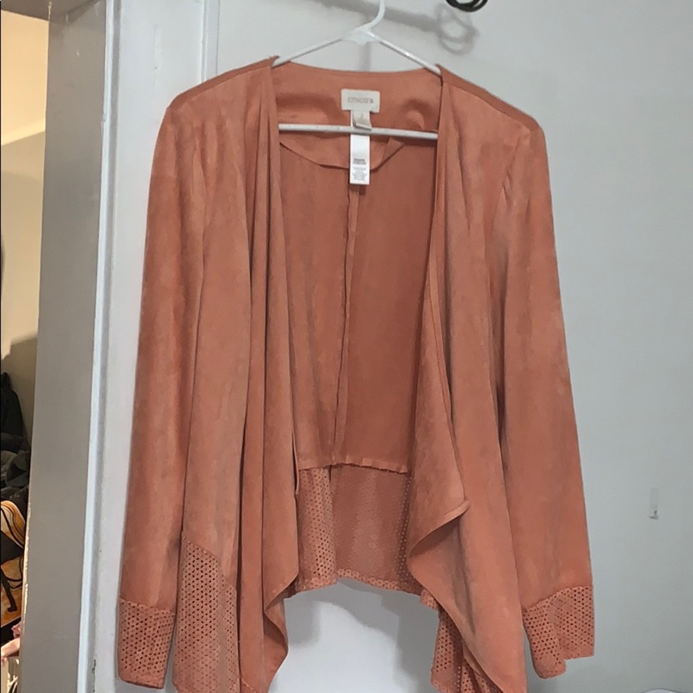 Chicos Peach Cardigan